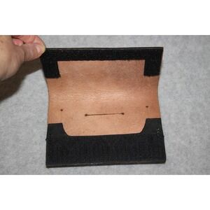 Handmade Genuine Leather Black Wallet Basic Western Biker